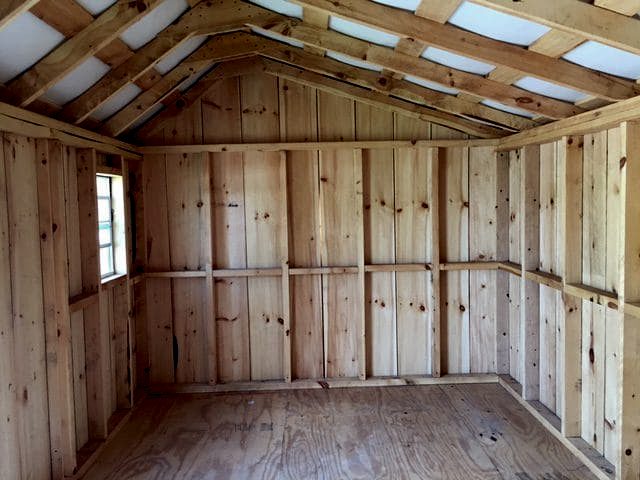 10×14 Salt Box Roof Board and Batten
