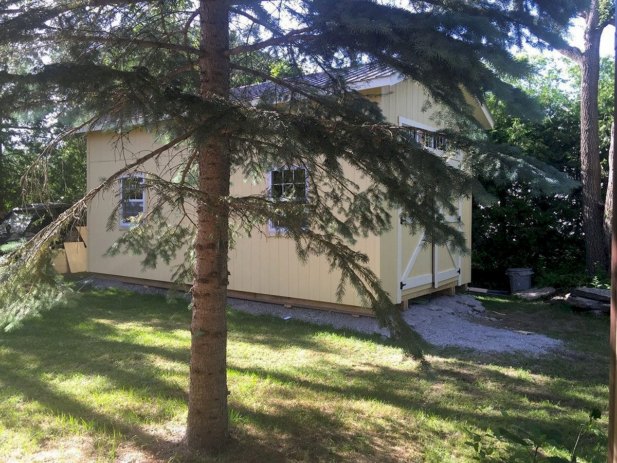 12×24 Raised Wall Shed 1