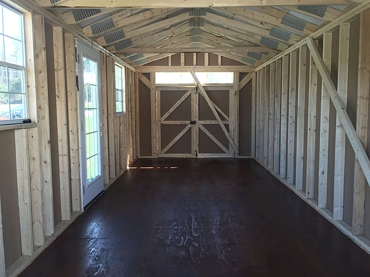 Inside  Shed Build Views