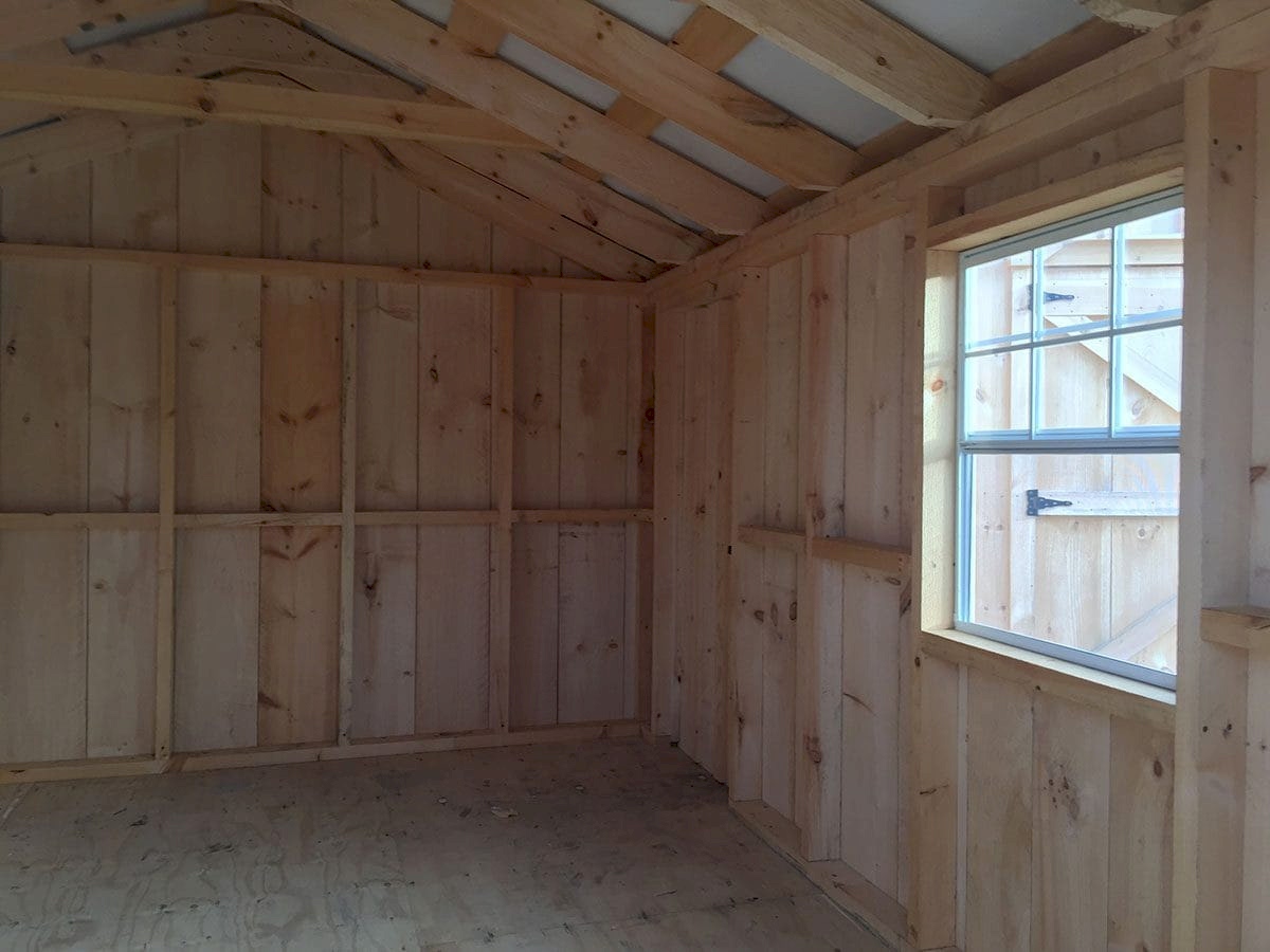 Inside View 10×16 Raised Wall