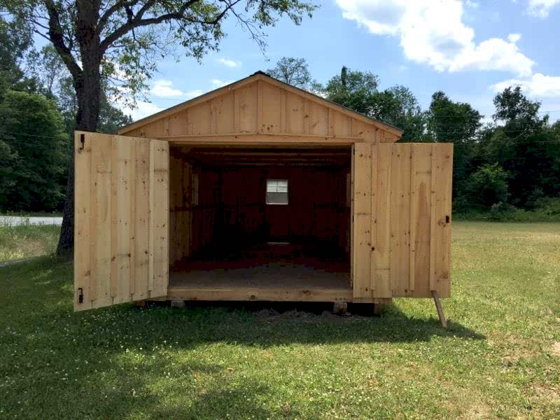 Front View 12×24 Board and Batten