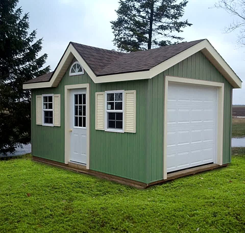 12×20 Board and Batten Garage Style With Dormer
