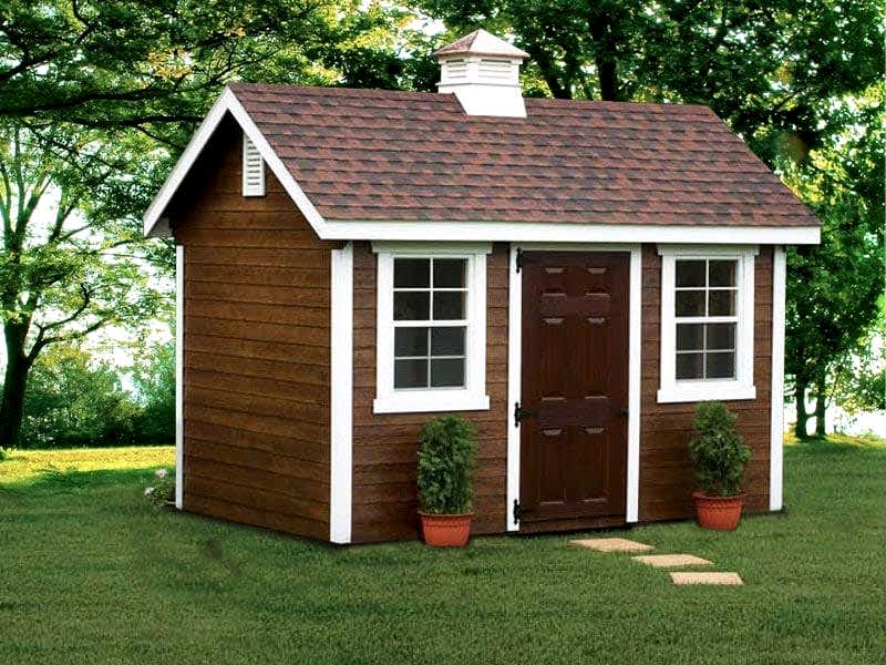 8×12 New England With Single Door