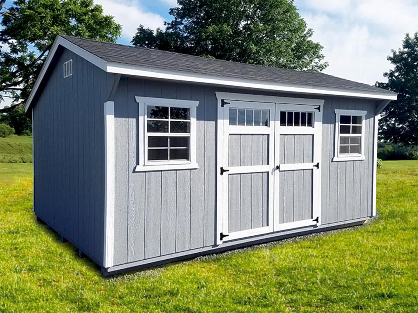12×20 Smartside Side View with Entry Door