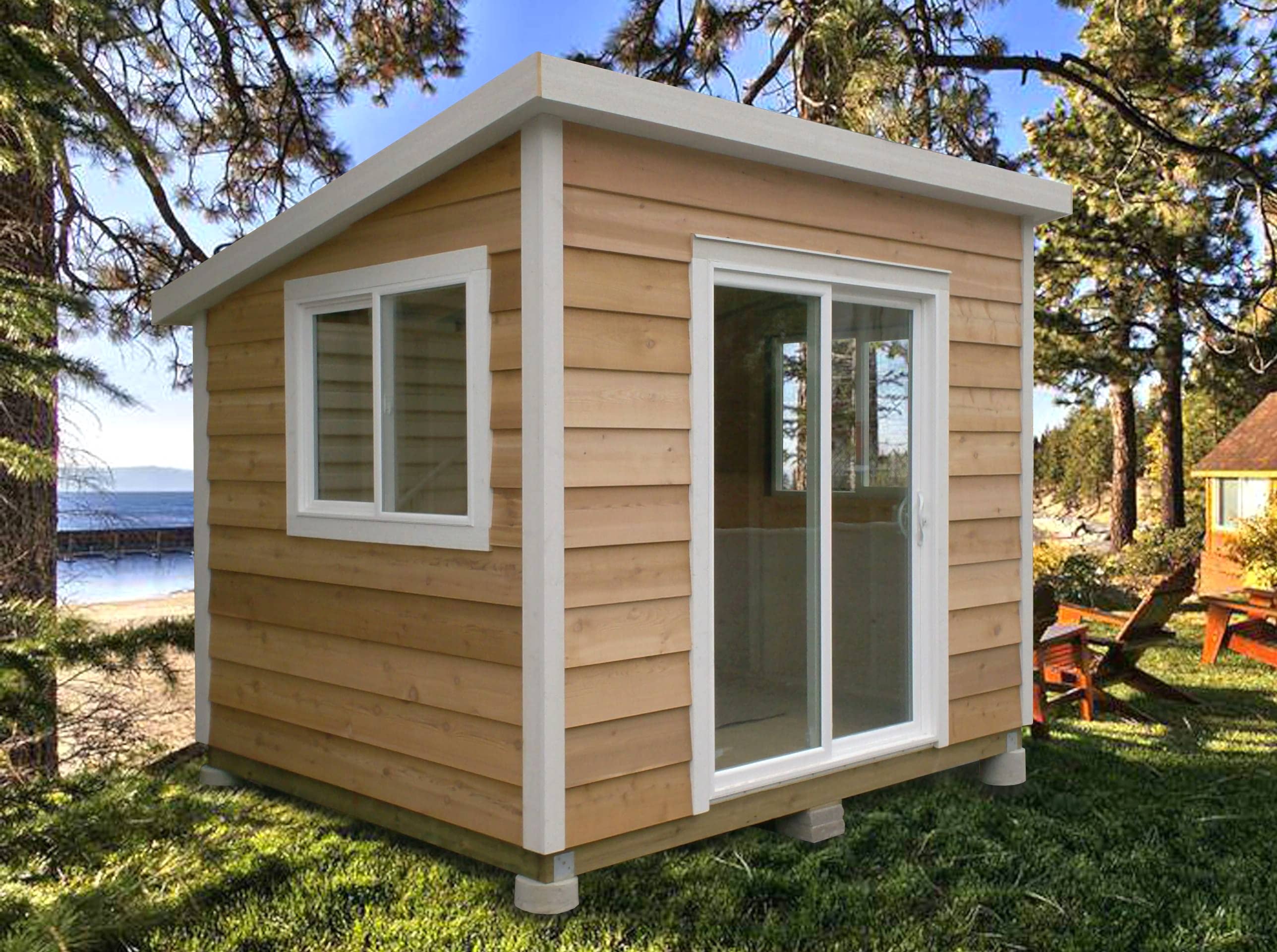 10×12 Clap Board Bunkie