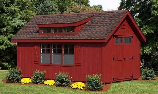 12×24 Custom Board and Batten with Flat Dormer