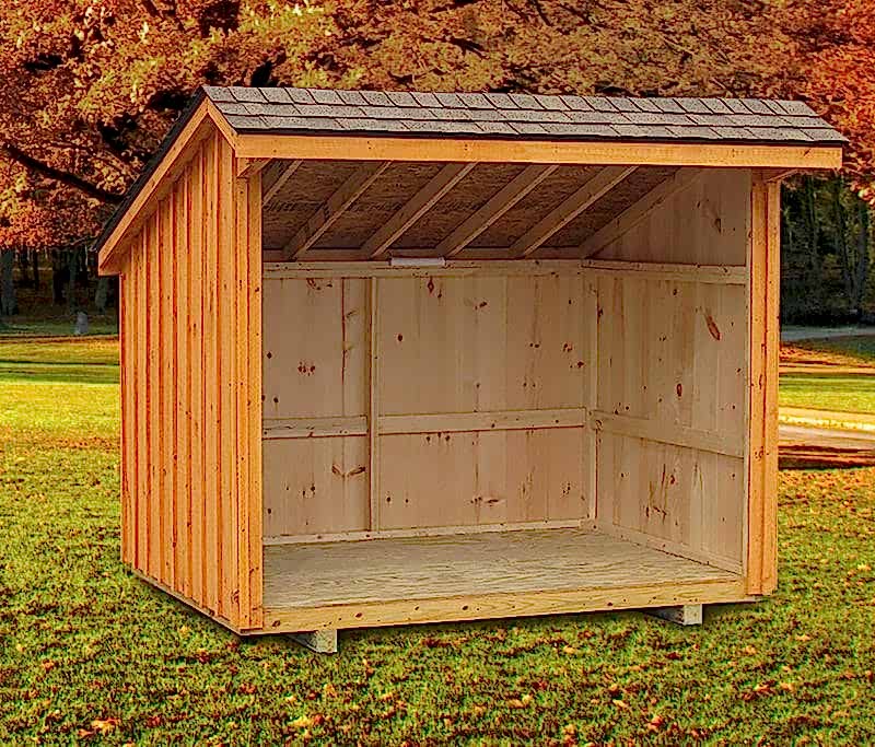 Firewood Open Storage Shed