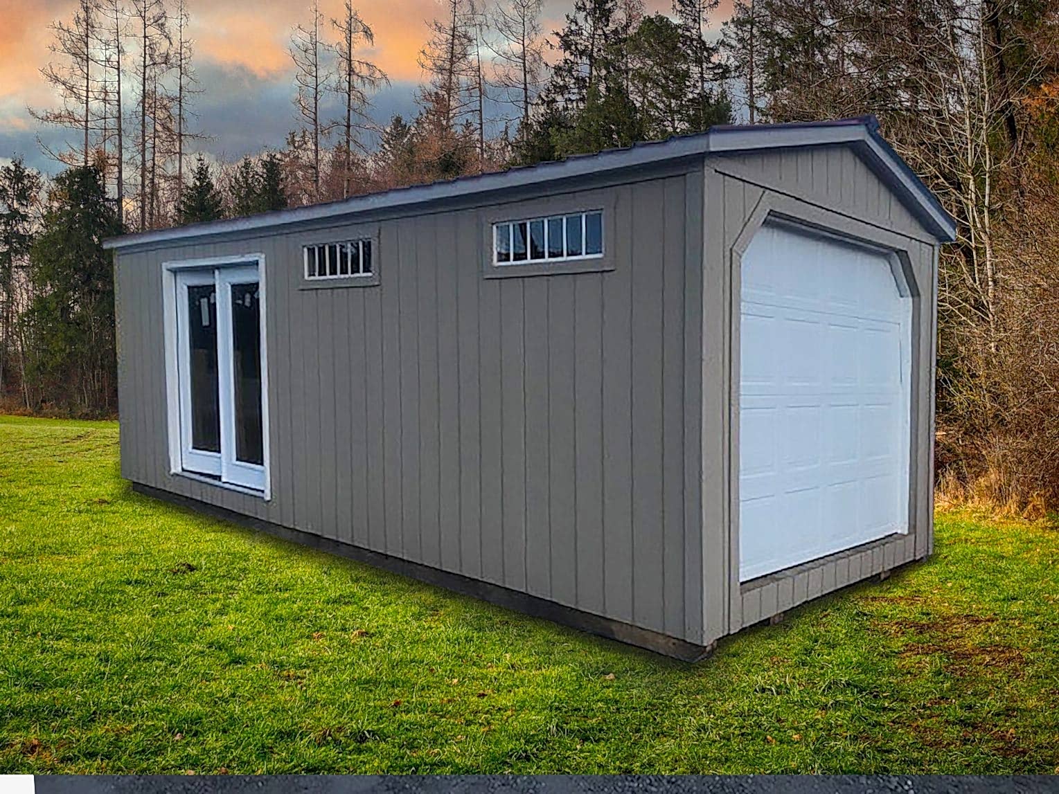 Outside View of LP Smartside Garage