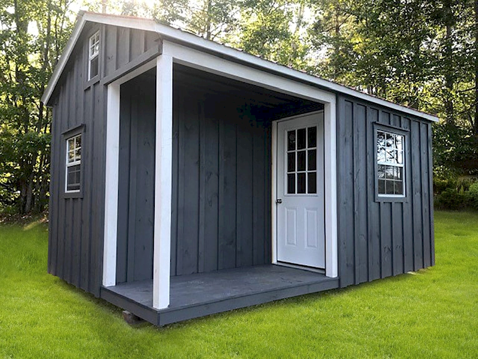 12 x 16 Board and Batten Bunkhouse with Loft