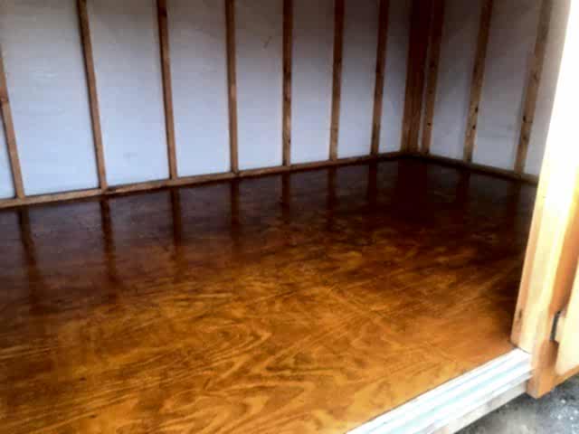 Inside Floor stained