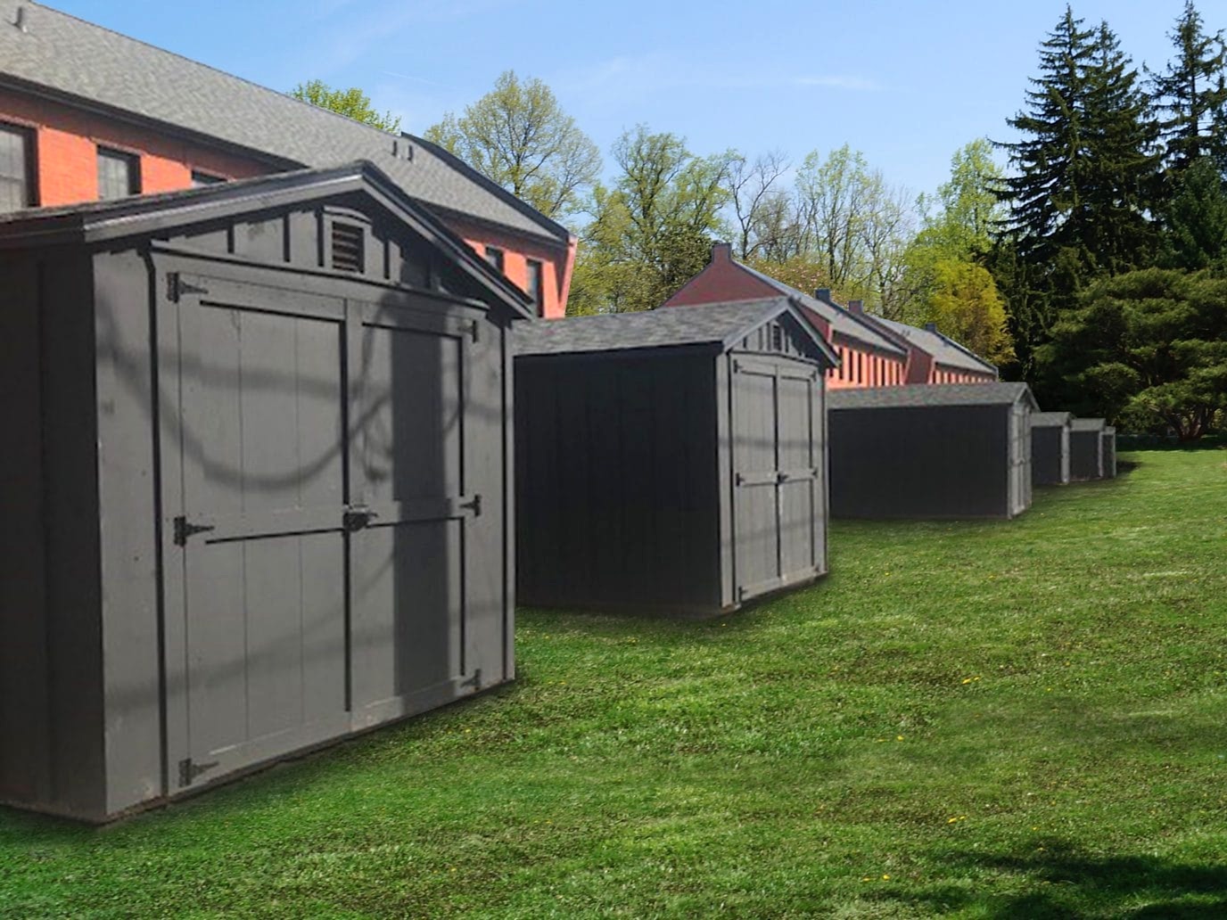 Rows of 10×12 Storage Buildings