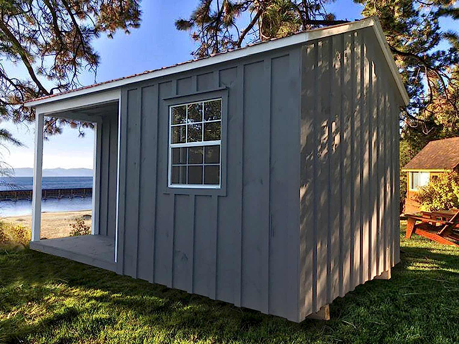 Side View 12×16 Bunkhouse with Loft