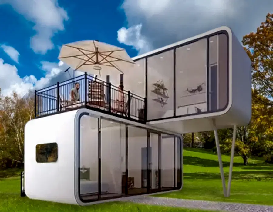 Top 30 Foot Stackable Pods with Stair System