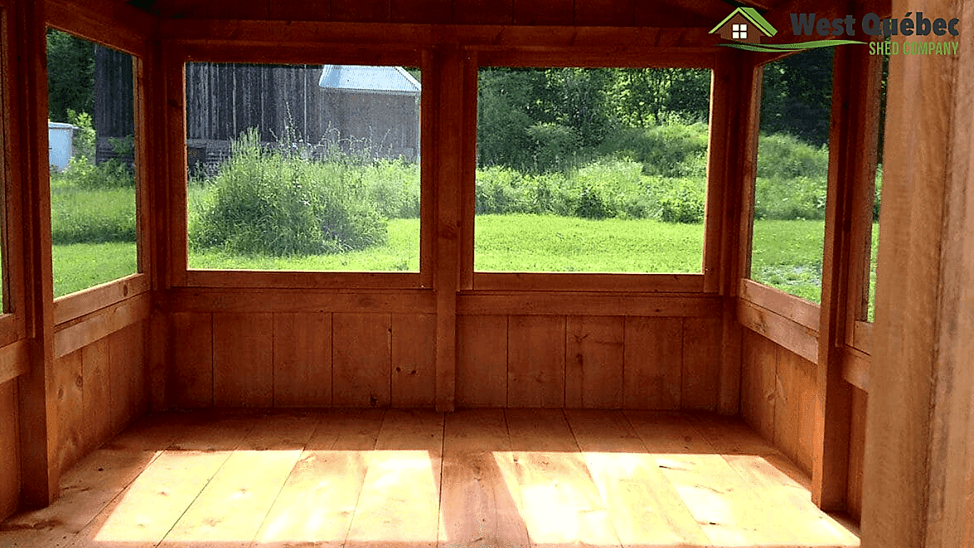 Inside Screened Gazebo
