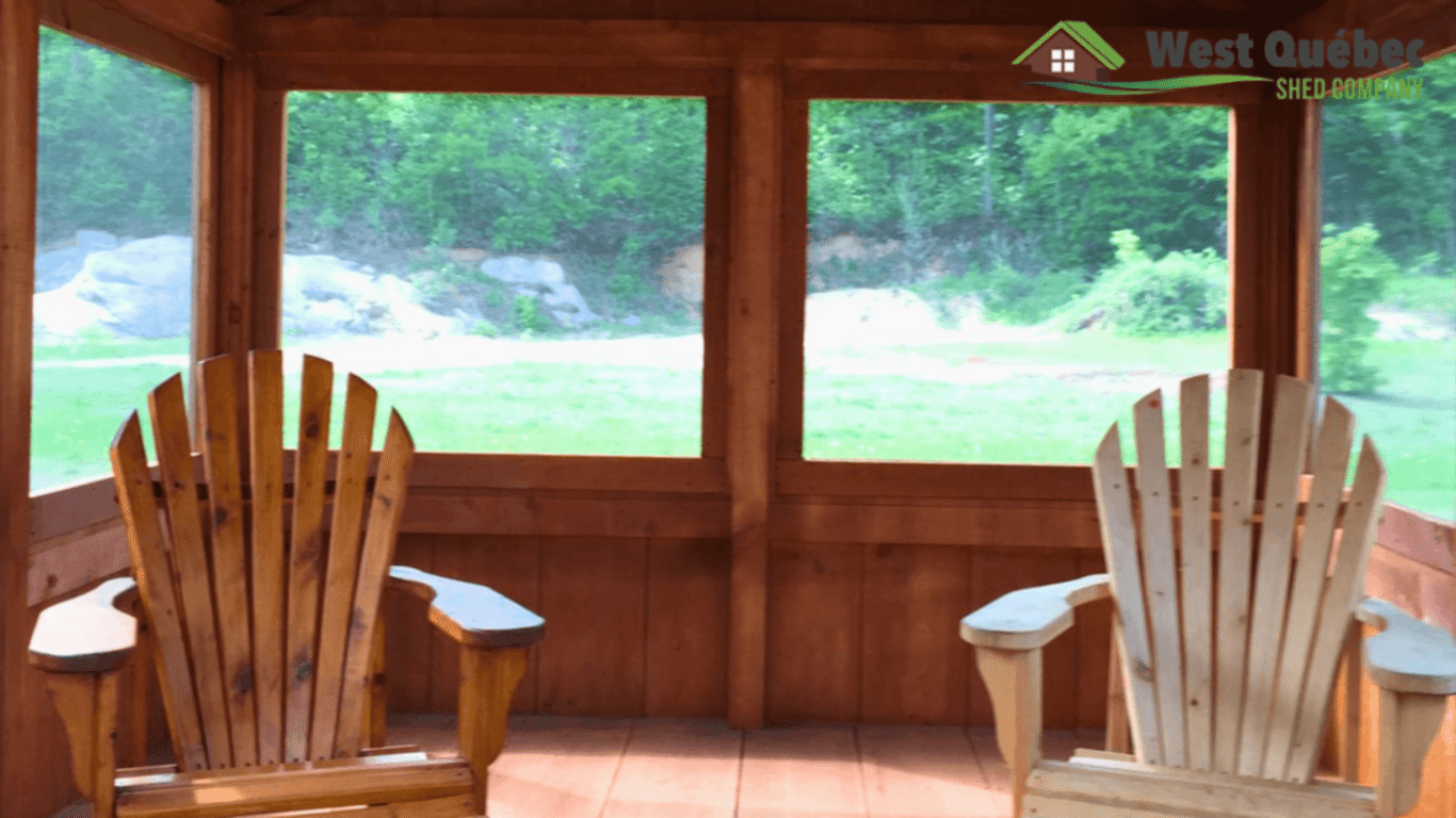 Inside Gazebo With Chairs