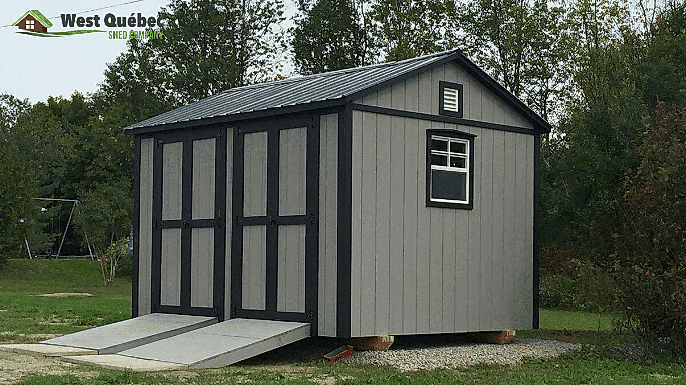 Storage Shed With Double Door & Small Window