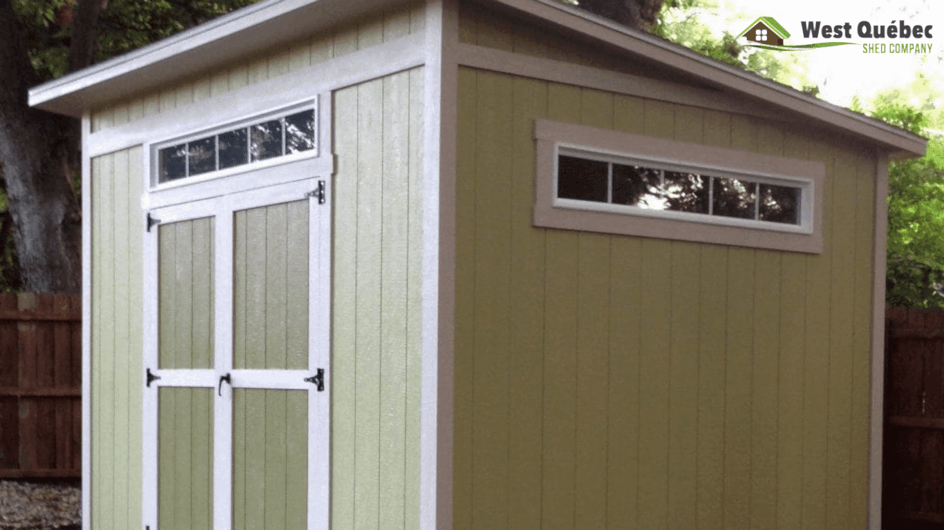 Storage Shed with Lean Roof