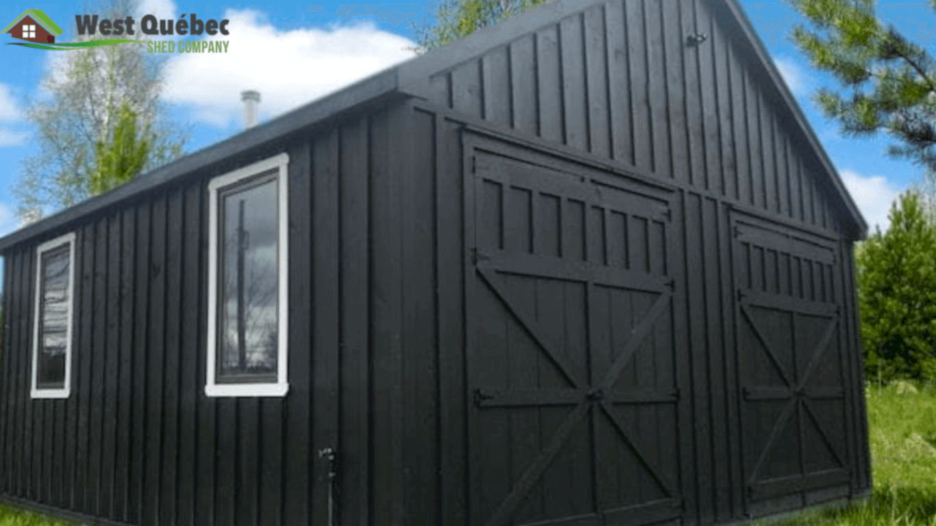 Large Storage Shed with Double Doors