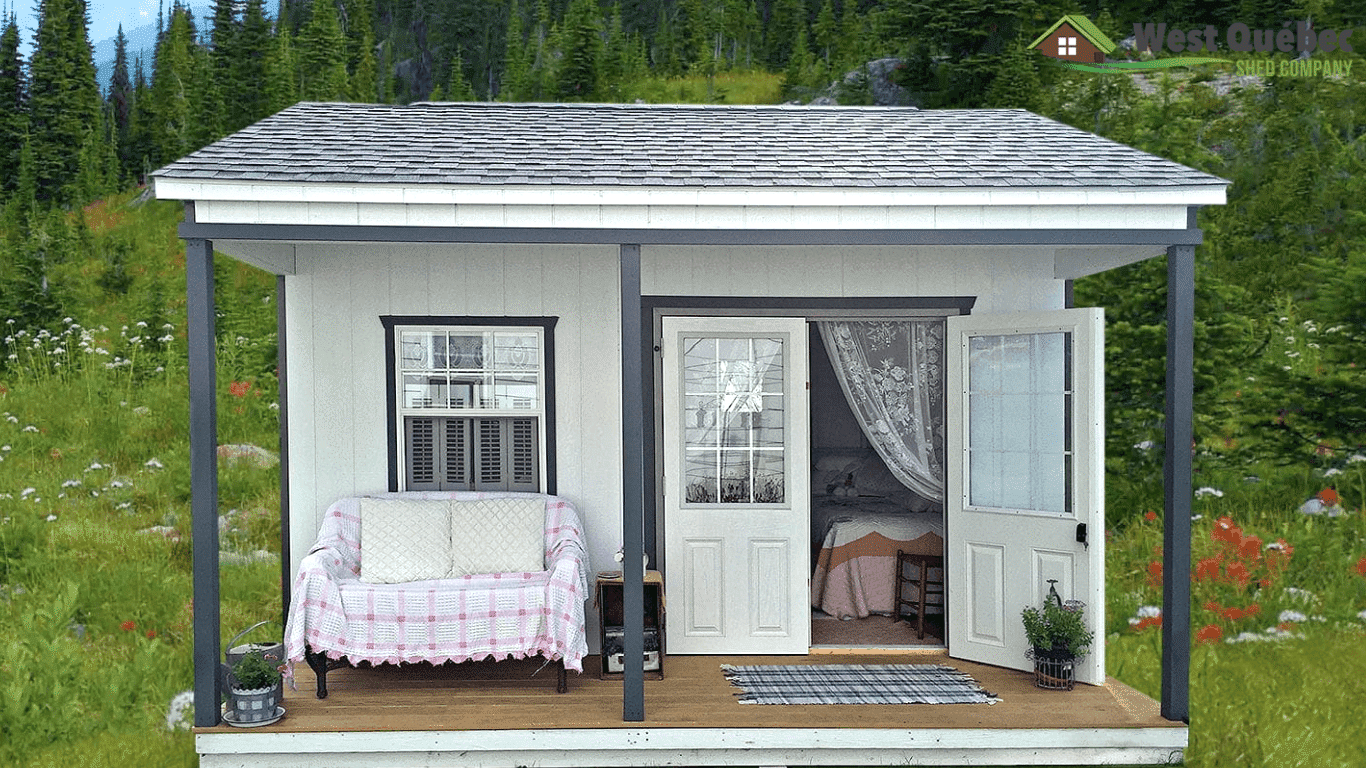 Bunkie with Porch and Double Doors
