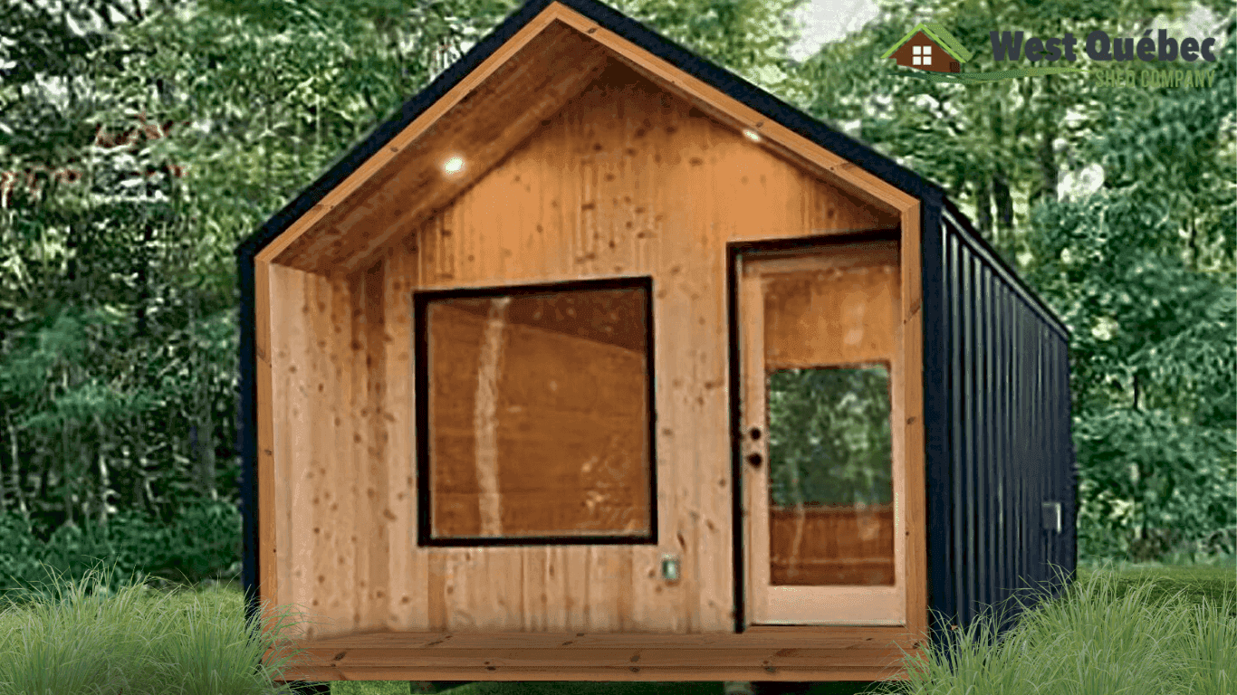 Bunkie with Metal Siding and Small Porch
