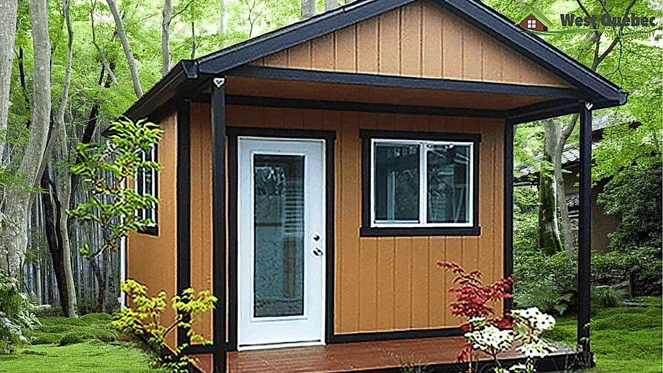 Bunkie with Single Door and Porch