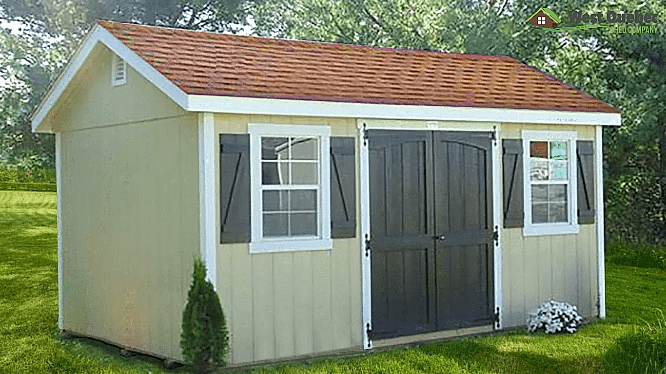 Bunkie with Double Barn Doors and Windows