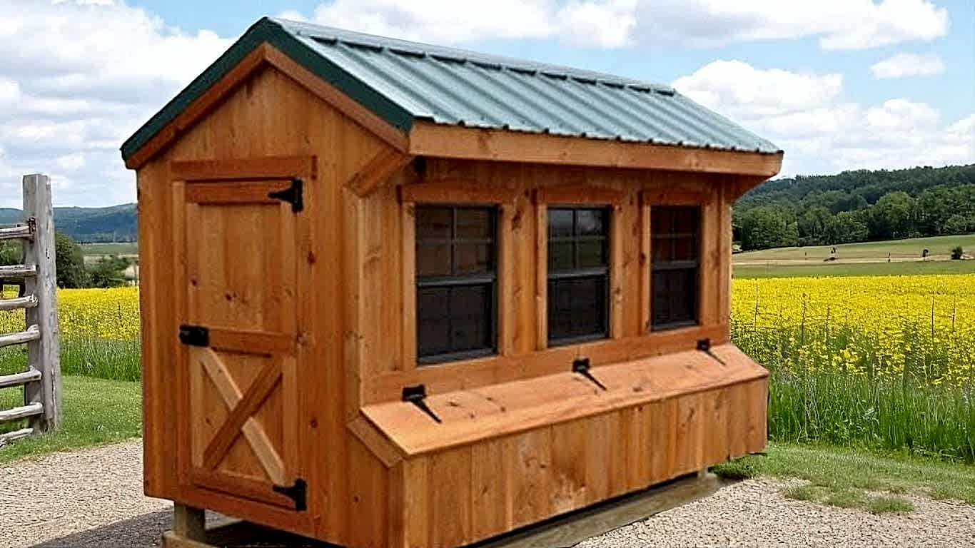 Chicken Coop with Windows